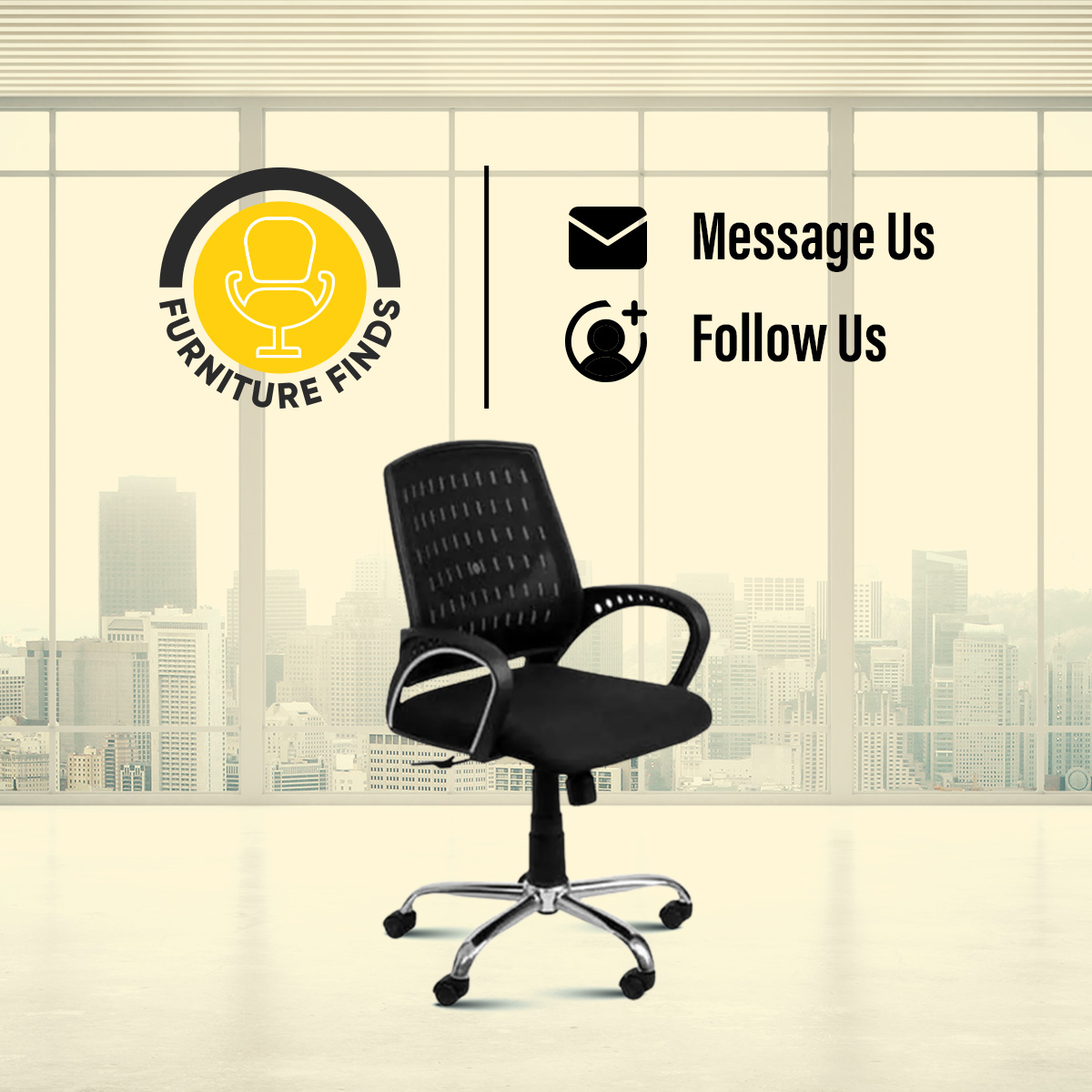 Picture of FF-EC-03ss Smart Office Executive Chair (best Back Support Chair ) Dim-Mesh (Black)