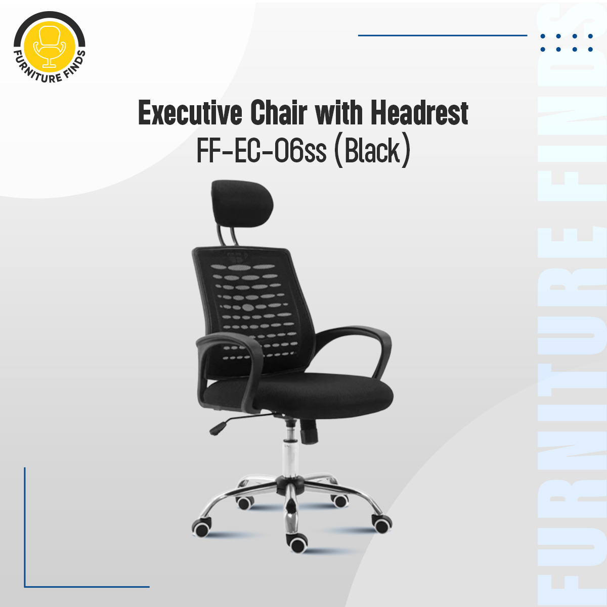 Picture of FF-EC-06ss Executive chair with headrest (Goal Mesh)