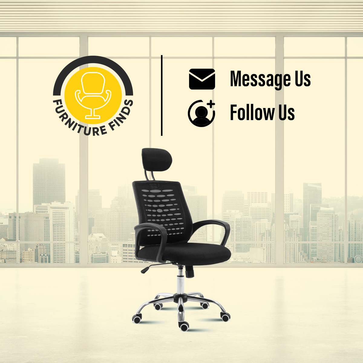 Picture of FF-EC-06ss Executive chair with headrest (Goal Mesh)