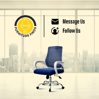 Picture of FF-EC-07 (V-Mesh)  smart office Executive Chair (White & Blue)