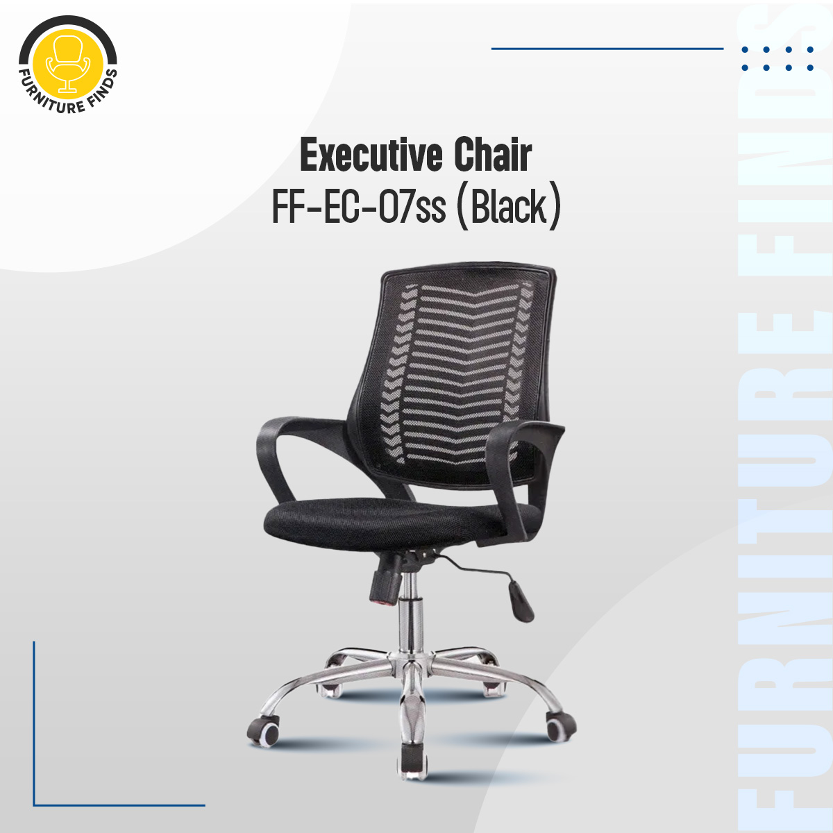 Picture of FF-EC-07ss (V-Mesh Black) Executive Chair
