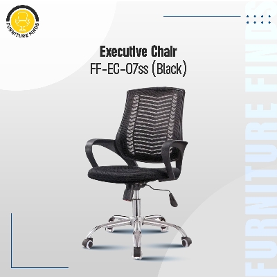 Picture of FF-EC-07ss (V-Mesh Black) Executive Chair