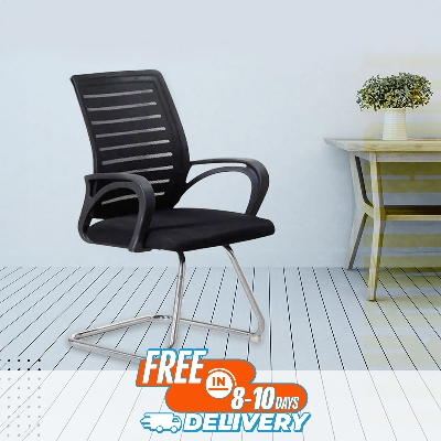 Picture of FF-VC-02 (9k Black) Smart Office  Visitor Chair