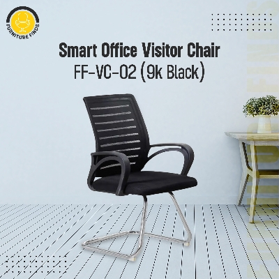 Picture of FF-VC-02 (9k Black) Smart Office  Visitor Chair