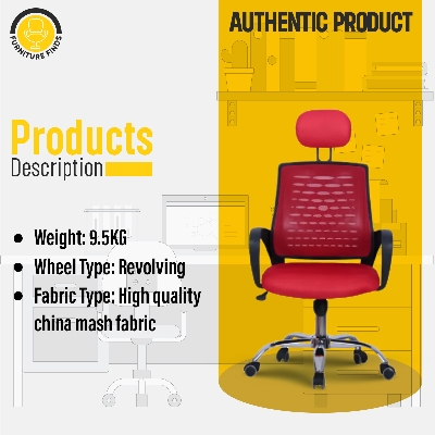 Picture of FF-EC-05ss Executive chair with headrest (Red)