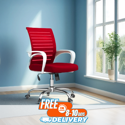 Picture of FF-EC-02ss Executive Chair White&Red