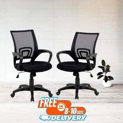 Picture of FF-Ec-01p (2pcs) Black Smart office executive Chair