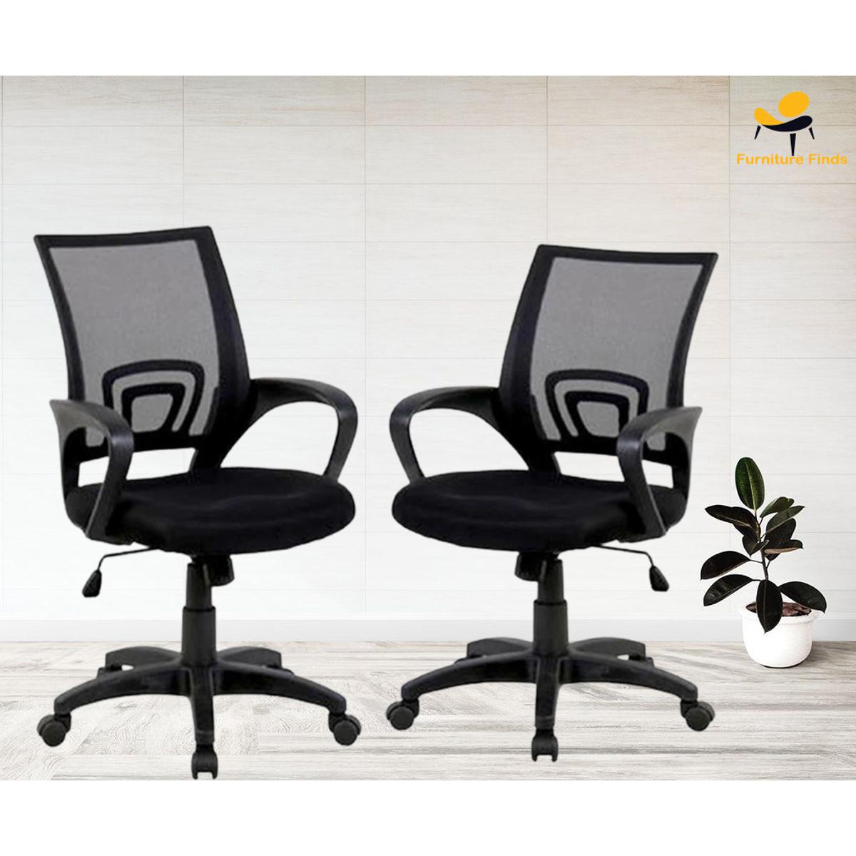 Picture of FF-Ec-01p (2pcs) Black Smart office executive Chair