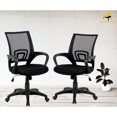 Picture of FF-Ec-01p (2pcs) Black Smart office executive Chair