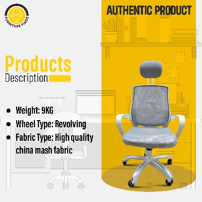 Picture of FF-ec-07ss (Full White) smart Office Executive Chair with Headrest (V-Mesh) (White)