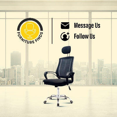 Picture of FF Ec-07SB [V-MESH] Black Smart Executive office Chair With Head Rest