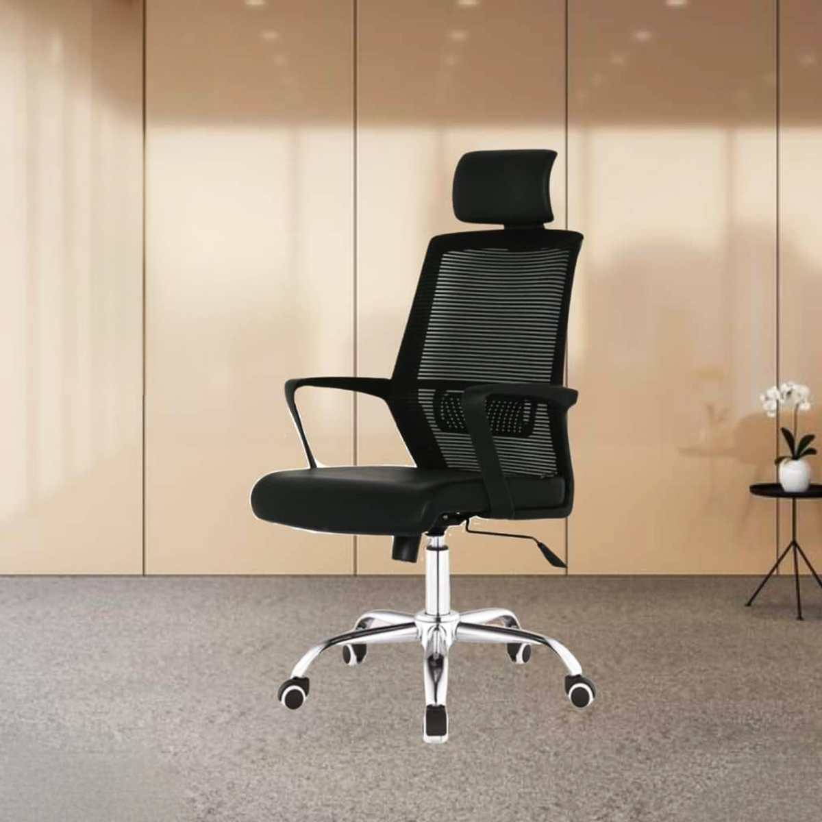 Picture of Smart Office Executive Chair with Headrest FF-EC-15ss Black Colour (38 Model)
