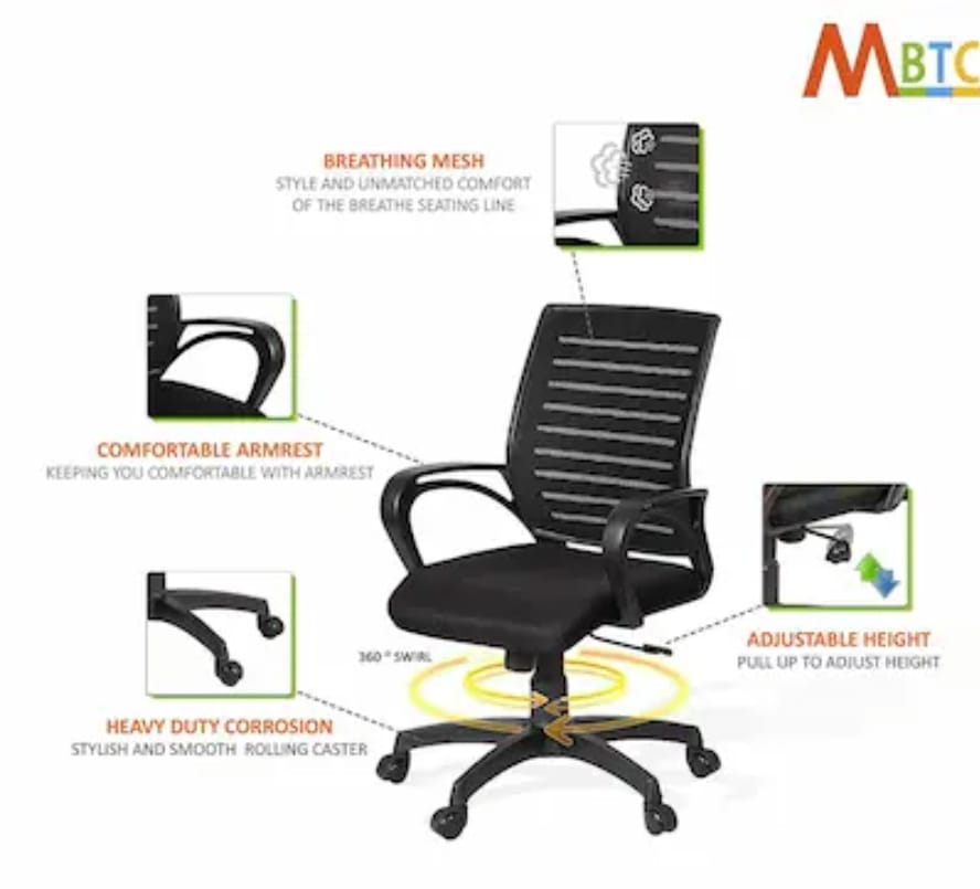 Picture of Revolving Smart office Chair Ff-Ec-02PB (Black)