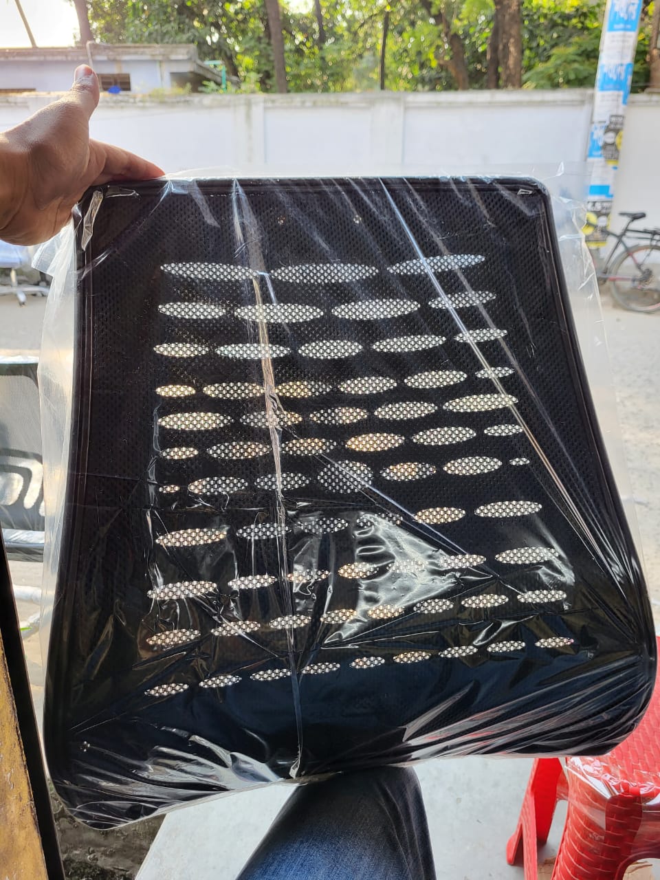 Picture of Revolving Chair Back part (Goal Dim Mesh) (Black)