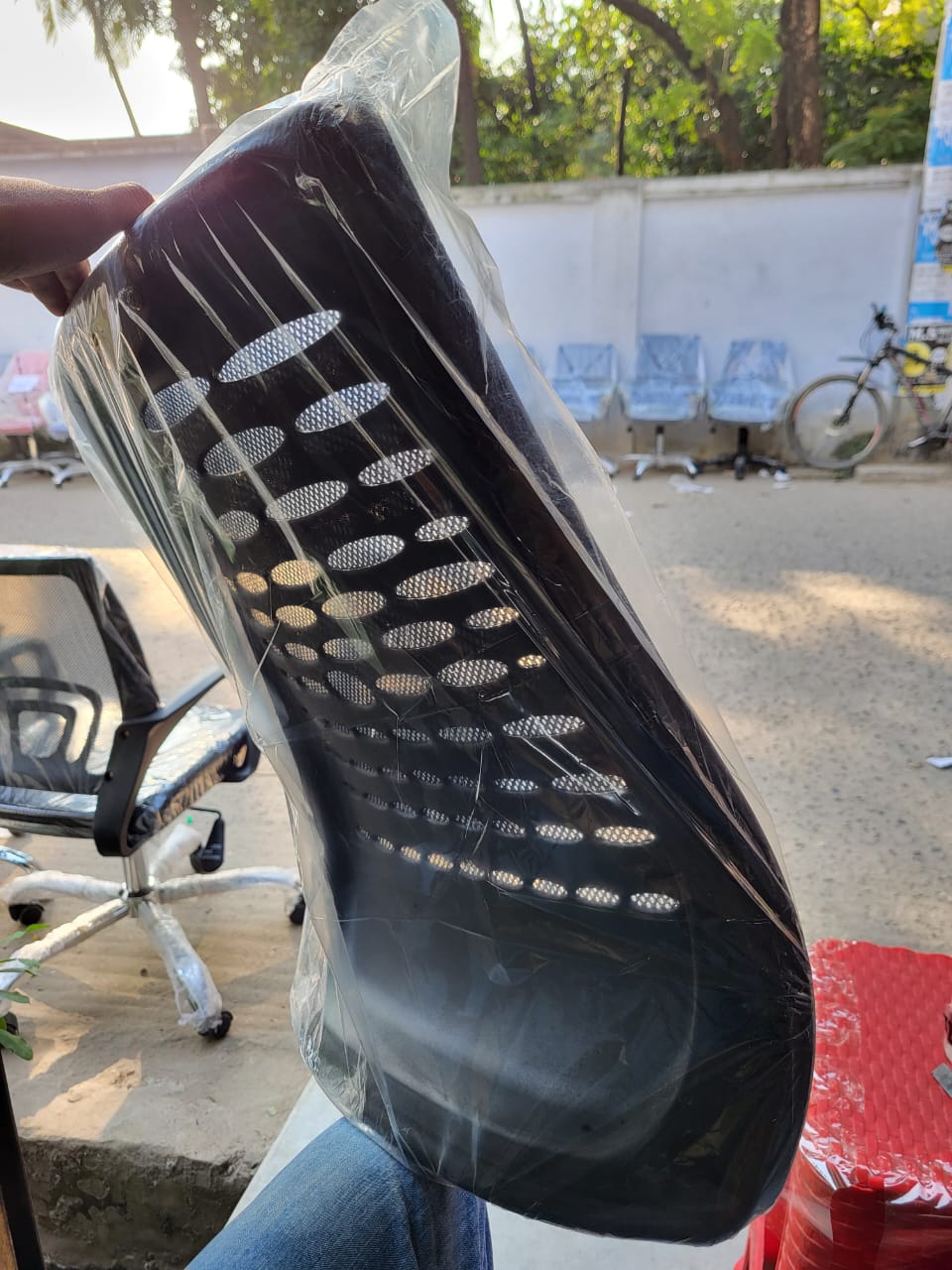 Picture of Revolving Chair Back part (Goal Dim Mesh) (Black)