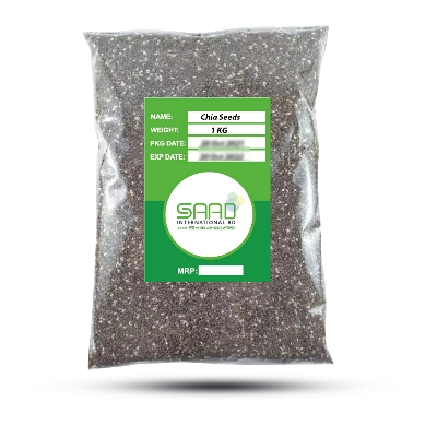 Picture of Premium Organic Chia Seeds 1kg - High in Omega-3, Fiber & Antioxidants, Ideal for Weight Management