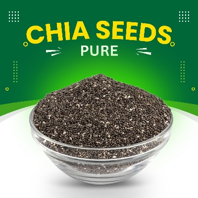 Picture of Premium Organic Chia Seeds - 500gm | High in Omega-3, Fiber & Antioxidants, Ideal for Weight Management