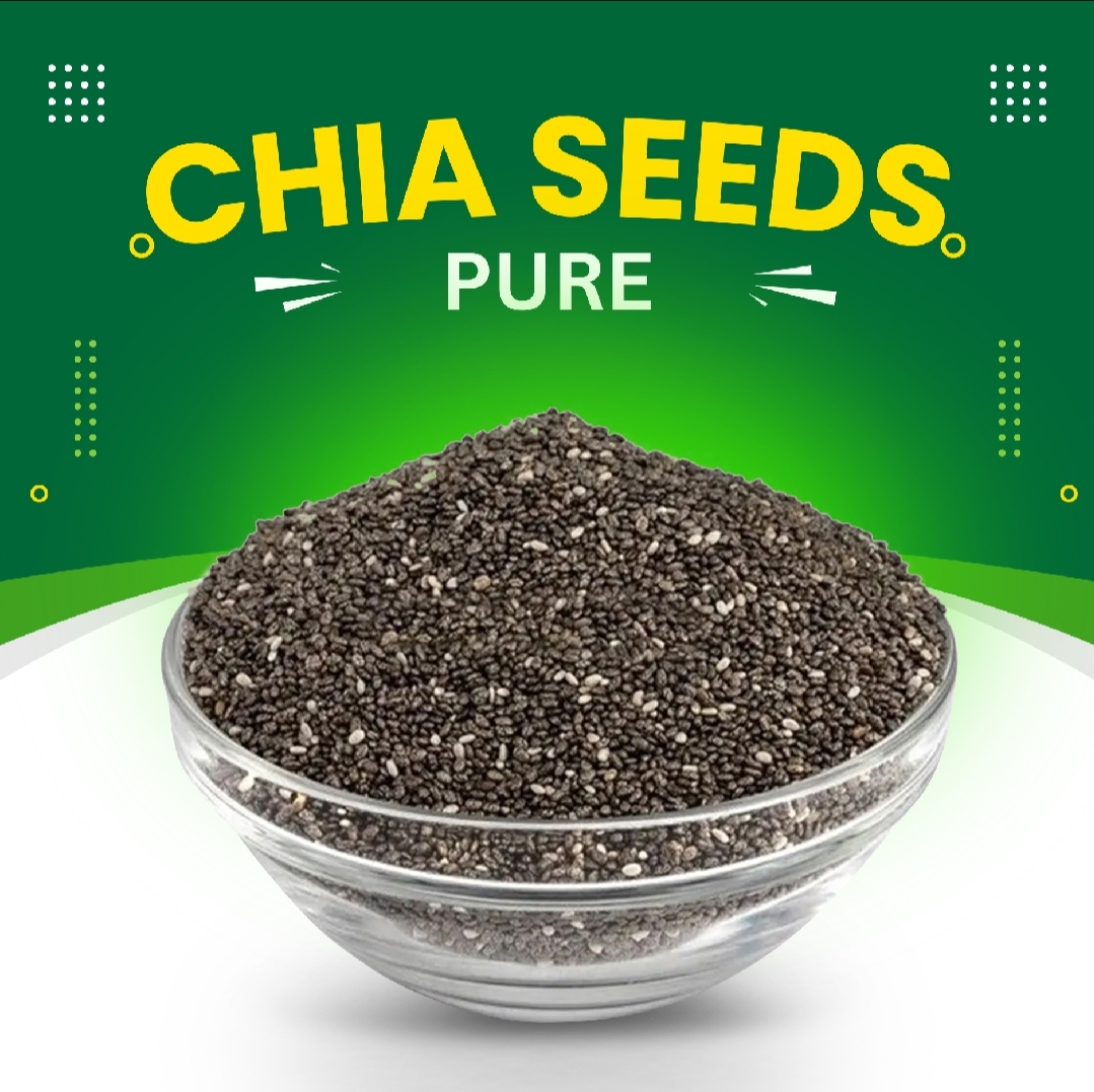 Picture of Premium Organic Chia Seeds 1kg Jar - High in Omega-3, Fiber, Antioxidants, for Healthy Diet & Weight Management