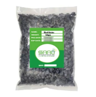 Picture of Black Raisins Dried Fruit - 100gm