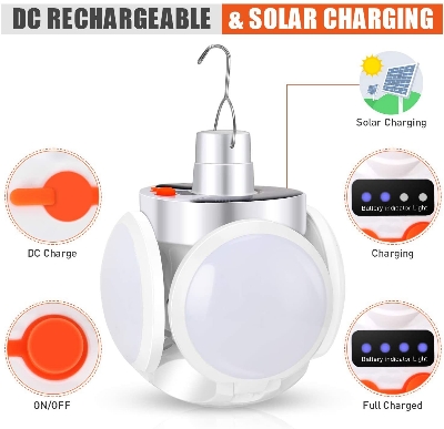 Picture of Rechargeable Outdoor Waterproof Emergency Solar Light (White)