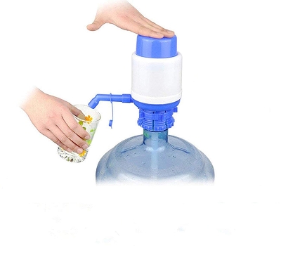 Picture of Hand Press Manual Pump Dispenser For Bottle Drinking Water (Blue)