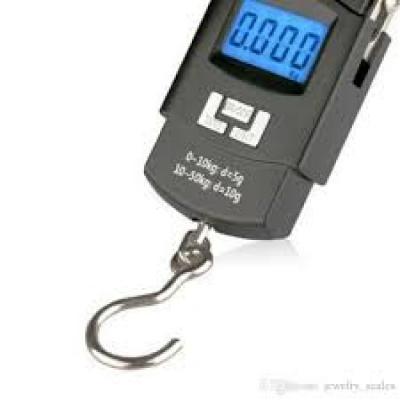 Picture of Portable Handy Mini Digital Electronic luggage Weight stylish Scale (50kg machine) - Black (Black)