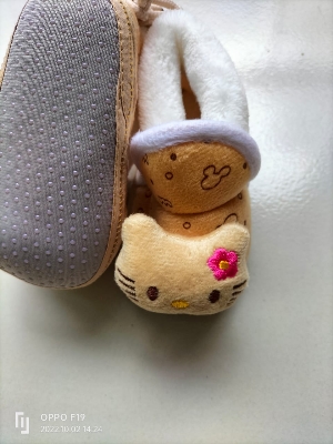 Picture of Baby Shoes Winter Velvet Warm Soft Infant Toddler Flats Newborn Walks Lacing Shoes Flats,Soft Sole Crib Shoes, Anti-slip Prewalker Solid Color Shoes (Brown,6-12 months)