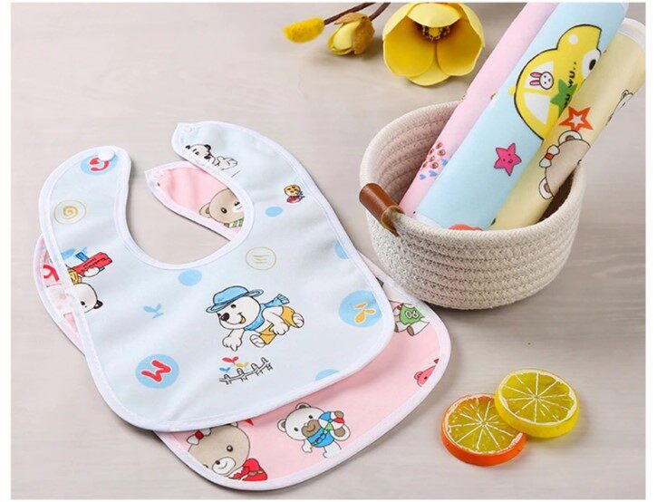Picture of 3 Piece Soft Cotton Elegant and Stylish Bibs for Kids (Multicolor)