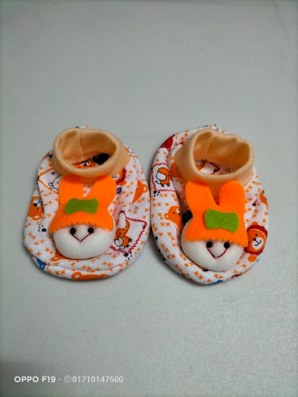 Picture of Baby Cotton shoe 0-7 months(Thailand) Paste (Orange,3-6 months)