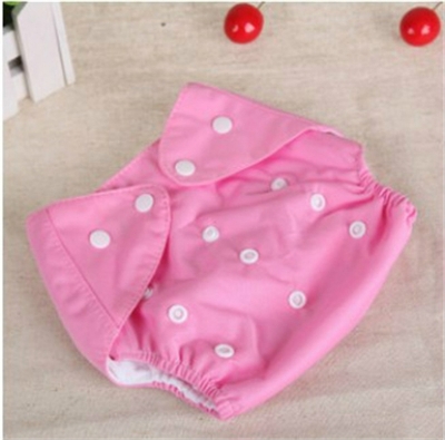 Picture of Washable Reusable Baby Clothes Diapers - (3kg to 15kg) - (1 Pieces With Diapers, 1 Diaper Nappies) - china (Pink,Not Specified)