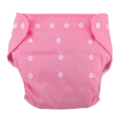 Picture of Washable Reusable Baby Clothes Diapers - (3kg to 15kg) - (1 Pieces With Diapers, 1 Diaper Nappies) - china (Pink,Not Specified)