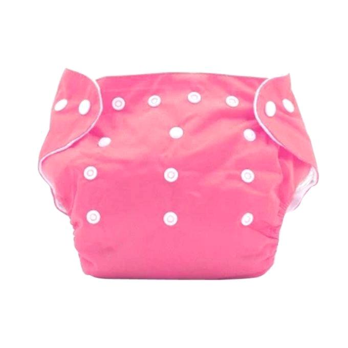Picture of Washable Reusable Baby Clothes Diapers - (3kg to 15kg) - (1 Pieces With Diapers, 1 Diaper Nappies) - china (Pink,Not Specified)