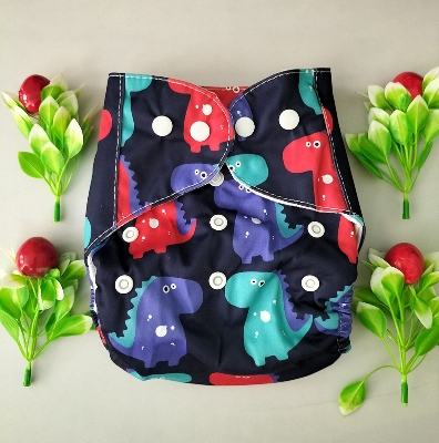 Picture of Adjustable Washable Baby CLOTH Diaper ( With 1 pad 3 LAYER ) -up to 15kg) (Multicolor,Not Specified)