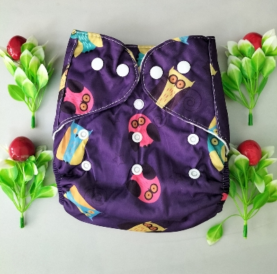 Picture of Adjustable Washable Baby CLOTH Diaper ( With 1 pad 3 LAYER ) -up to 15kg) (Multicolor,Not Specified)