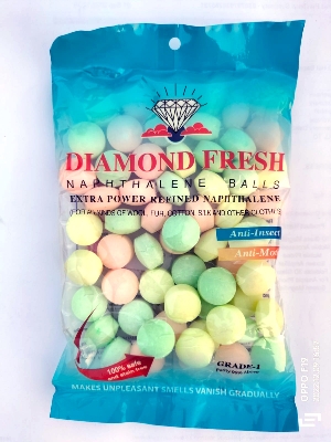 Picture of Diamond Fresh Naphthalene Ball Per Packet Of Color And Aroma 200 Grams - Washing Powder 