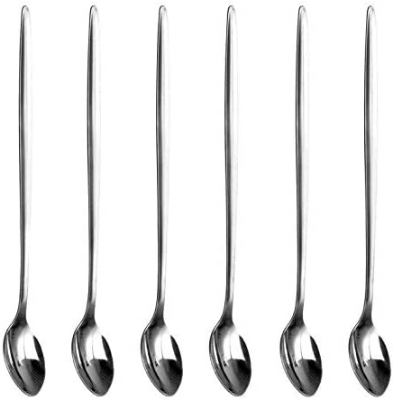 Picture of Stainless Steel Long Tea Spoon 7.5 inch (6 Pis Set) (Silver)