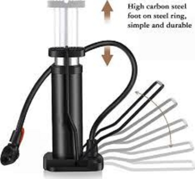 Picture of Cycling Bike Air Pump Bicycle Ball Foot Inflator with Pressure Gauge 120psi Hot 