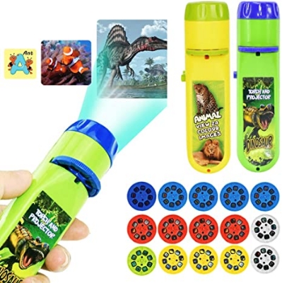 Picture of Kids Rotatable Cartoon & Animal Style LED Projector Baby Sleep Light (Multicolor)