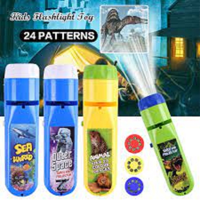 Picture of Kids Rotatable Cartoon & Animal Style LED Projector Baby Sleep Light (Multicolor)