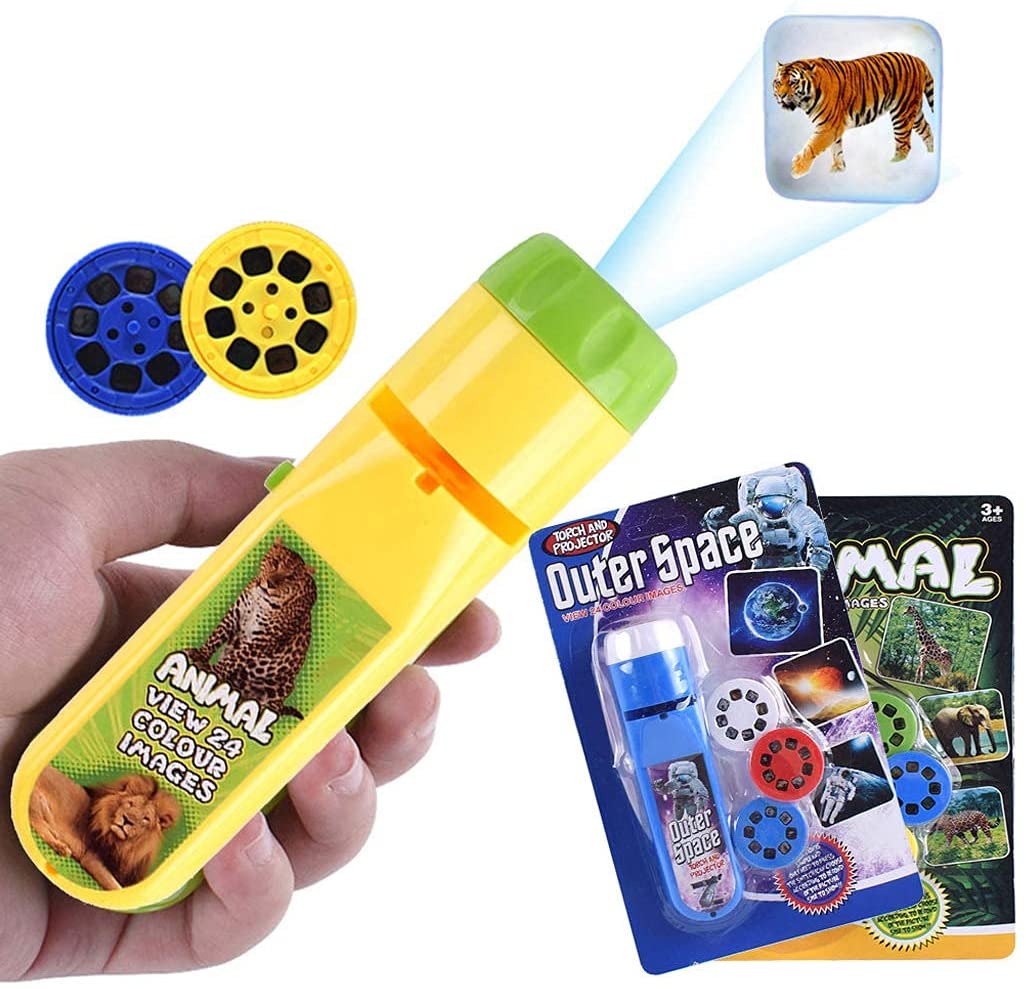 Picture of Kids Rotatable Cartoon & Animal Style LED Projector Baby Sleep Light (Multicolor)