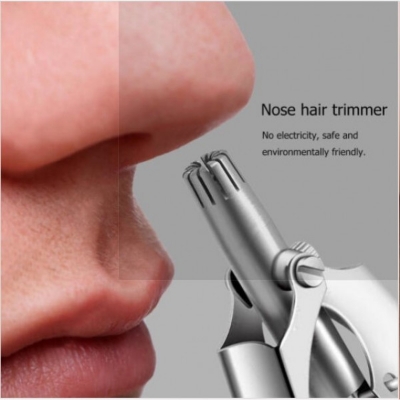 Picture of HEGRUS Nose Hair Trimmers Personal Care Nasal Hair Groomers Ear Hair Razor Manual Cutter Nasal Shaver For Man Convenient Mini Portable Nose Hair Clipper Washable (Nose)
