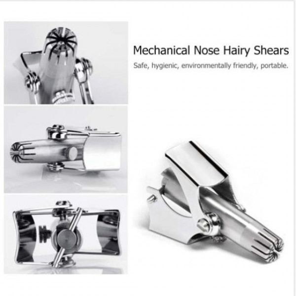 Picture of HEGRUS Nose Hair Trimmers Personal Care Nasal Hair Groomers Ear Hair Razor Manual Cutter Nasal Shaver For Man Convenient Mini Portable Nose Hair Clipper Washable (Nose)