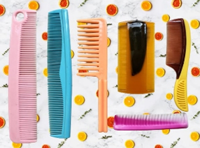Picture of 6 Pis Hair Combo Set / All Size Hair Comb / Stylish Plastic Chiruni / Chironi / Plastic Hair Comb / Chiruni (Multi Colour) (Multicolor,Hair)