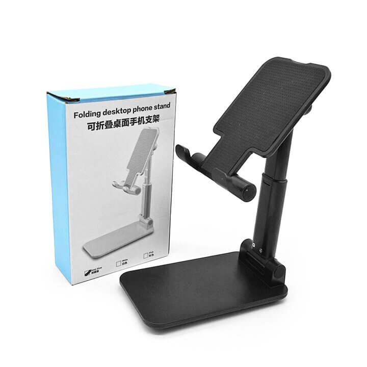 Picture of T1 Universal Ergonomic Collapsible Adjustable Desktop Tablet Mobile Phone Holder Foldable Extend Cell Phone Support Desk Mount Table Stand Smart Phone Bracket (Multicolor)