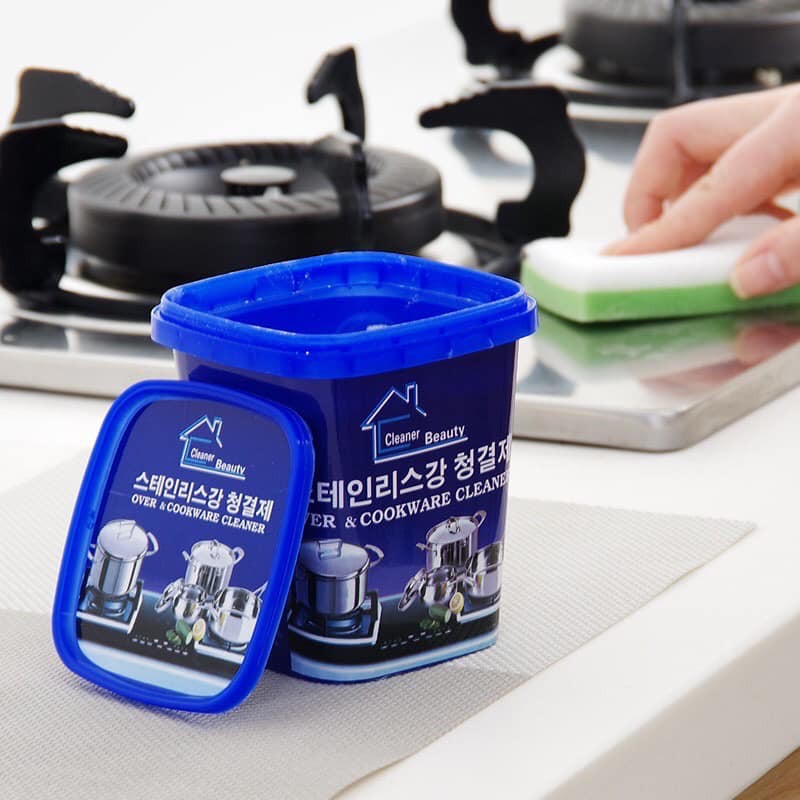 Picture of Stainless Steel Cookware Cleaning Paste Household Kitchen Cleaner Washing Pot Bottom Scale Strong (500g) 