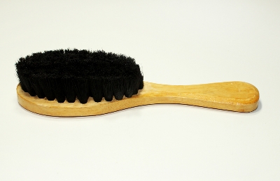 Picture of Coat Blazer Brush/ Duster for Office & Home Use, Wooden handle & Soft Black Hair Fluff (Black)
