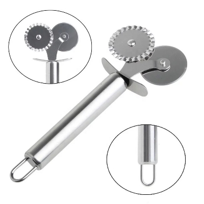 Picture of Stainless Steel Pizza Cutter (2 Roller)