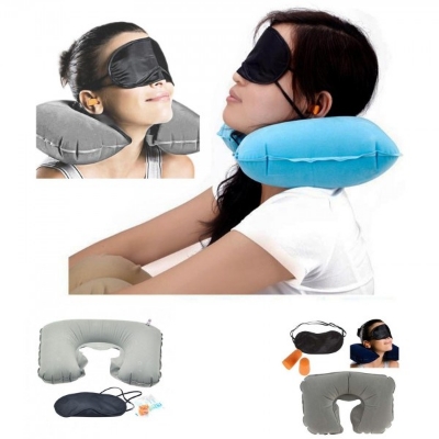 Picture of 3 in 1 Travel Neck Pillow Set - Neck Pillow (Multicolor)