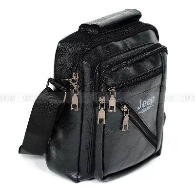 Picture of Premium cross body bag for men Official Messenger Bag Bike Rider Crossbody Bag Pu Leather Bag Shoulder Bag Diagonal Package Handbag Bag For Men cross body shoulder bag for men (Black)