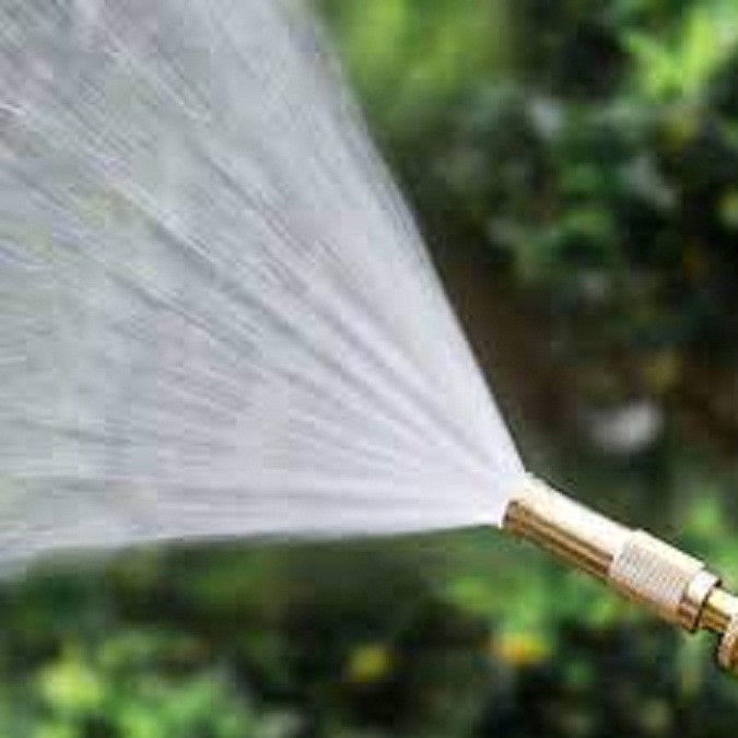 Picture of High Pressure Water Gun Household Pure Copper Direct Spray Gun Flower Watering Tool Adjustable Pressure Washer (Gold)